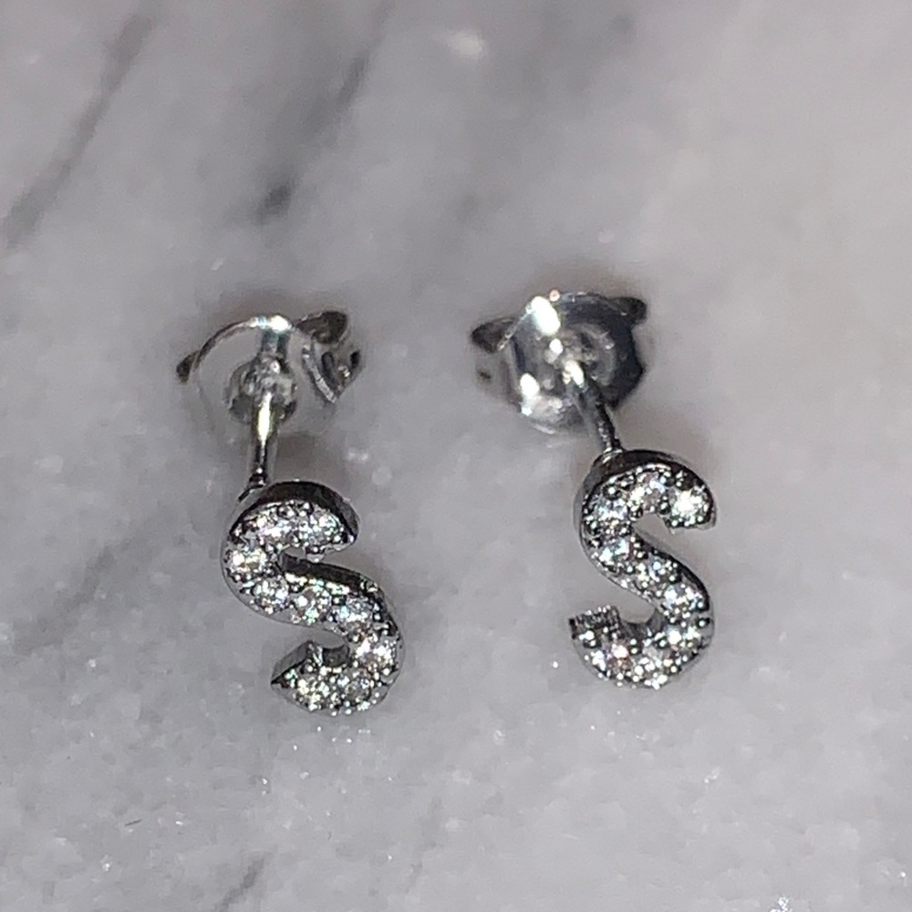 Initial Earrings - Picture 15 of 15